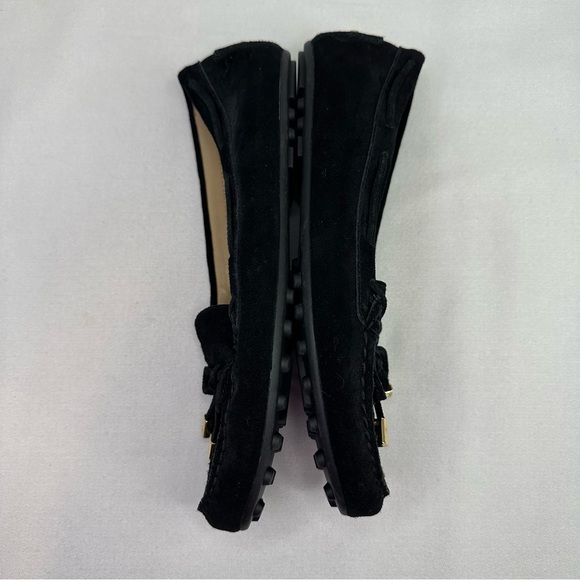 MICHAEL Michael Kors Daisy Suede Moccasin Black 8 Slip On Shoe - Picture 6 of 10